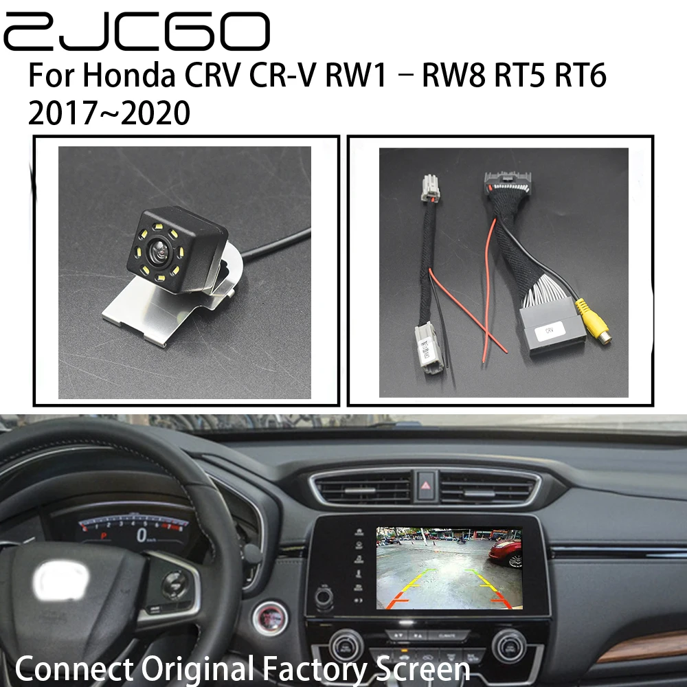 

ZJCGO Car Rear View Reverse Back Up Parking Camera for Honda CRV CR-V RW1–RW8 RT5 RT6 2017~2020