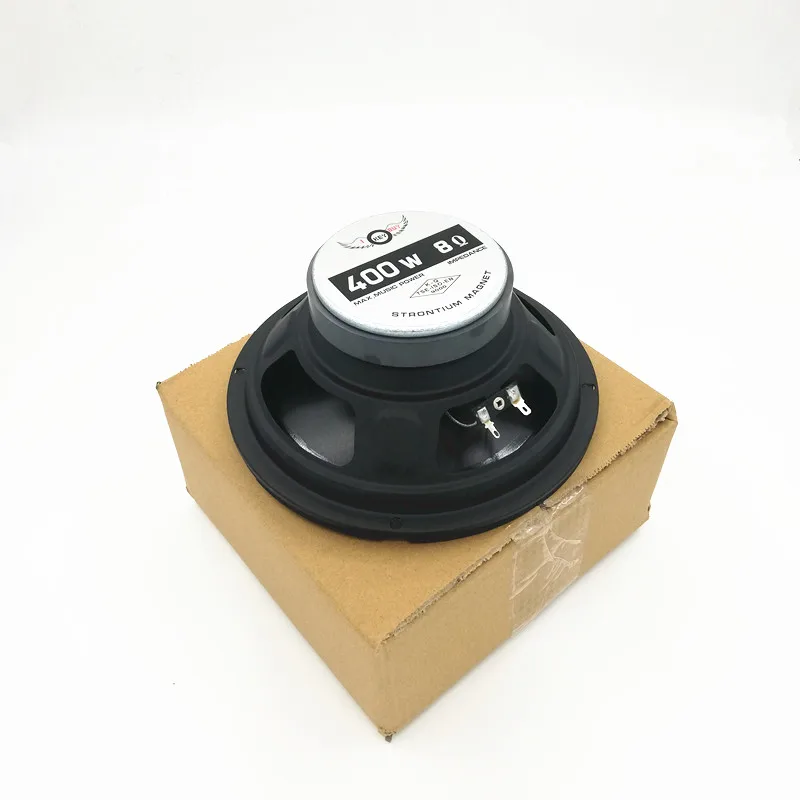 1pc  8 Inch Car Midrange Powerful 400W 4 Ohm Black Rubber Edge Injection Cone Woofer Universal Speakers