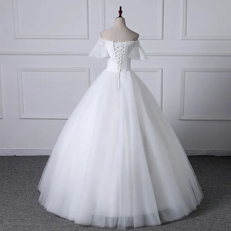 O1098 Braut Hochzeit Kleider Frauen Lange Weiß Kleid Bodenlangen Abendkleid Formale Süße Speicher Homecoming Graduation Vestidos