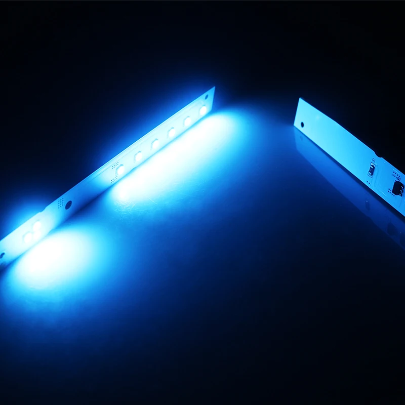 2pcs Xenon White /Ice Blue /Red LED Strips Eyelid Eyebrow Mod Headlight Retrofit For 2008-2010 BMW E60 LCI (facelift) 5 Series