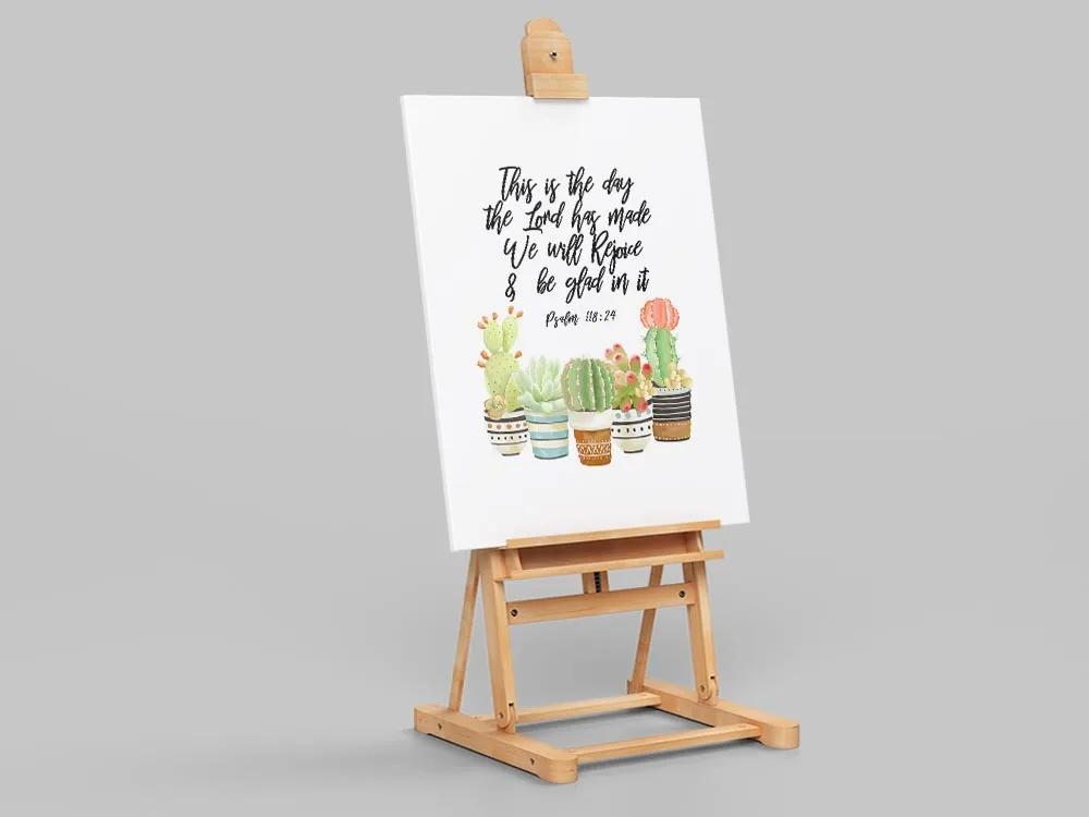 مزمور 118-24 هذا هو اليوم الذي صنع الله، آية الكتاب المقدس جدار الفن، طباعة الكتاب المقدس، الصبار القابل للطباعة، المزامور المقدس، المسيحية د