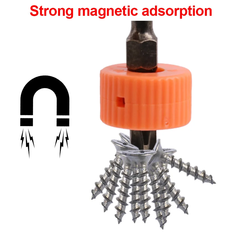 Para chave de fenda elétrica bit anel magnético, metal forte magnetizador chave de fenda 6.0mm universal mais magnético anel degausser