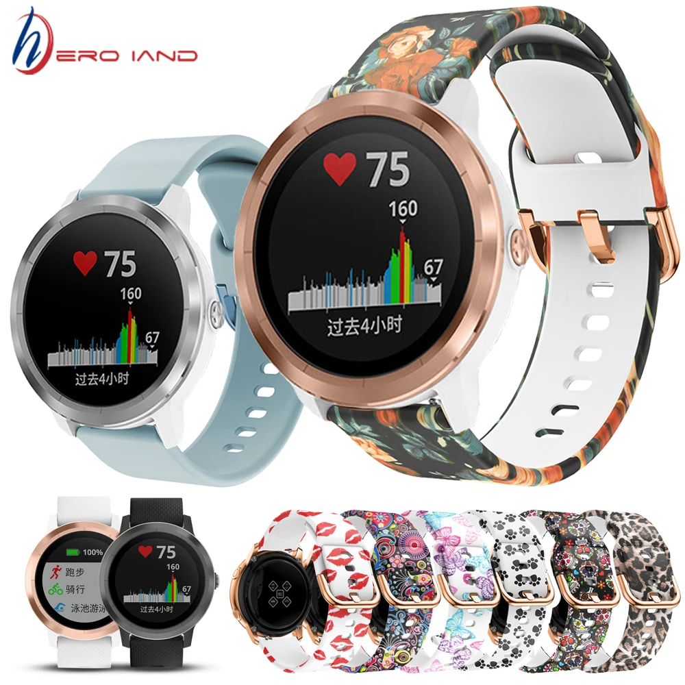 

Сменный мягкий силиконовый ремешок для Garmin Vivoactive 3, Vivomove, HR Foreruner, 245, 245 м, 645, ремешок для умных часов