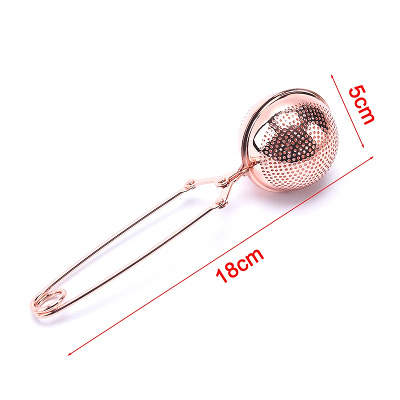 Tea Infuser Stainless Steel Sphere Mesh Tea Strainer Coffee Herb Spice Filter Diffuser Handle Tea Ball Match Tea Bags