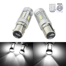 ANGRONG 2x566 P21/4W BAZ15d 7225 15w LED 사이드 라이트 테일 리버스 스톱 라이트 DRL(CA313)