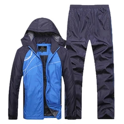 New Winter Sets Plus Velvet Men Sport Suits Sportswear Set Fitness Warm Tracksuit Zip Pocket Casual Suit Male's Clothing