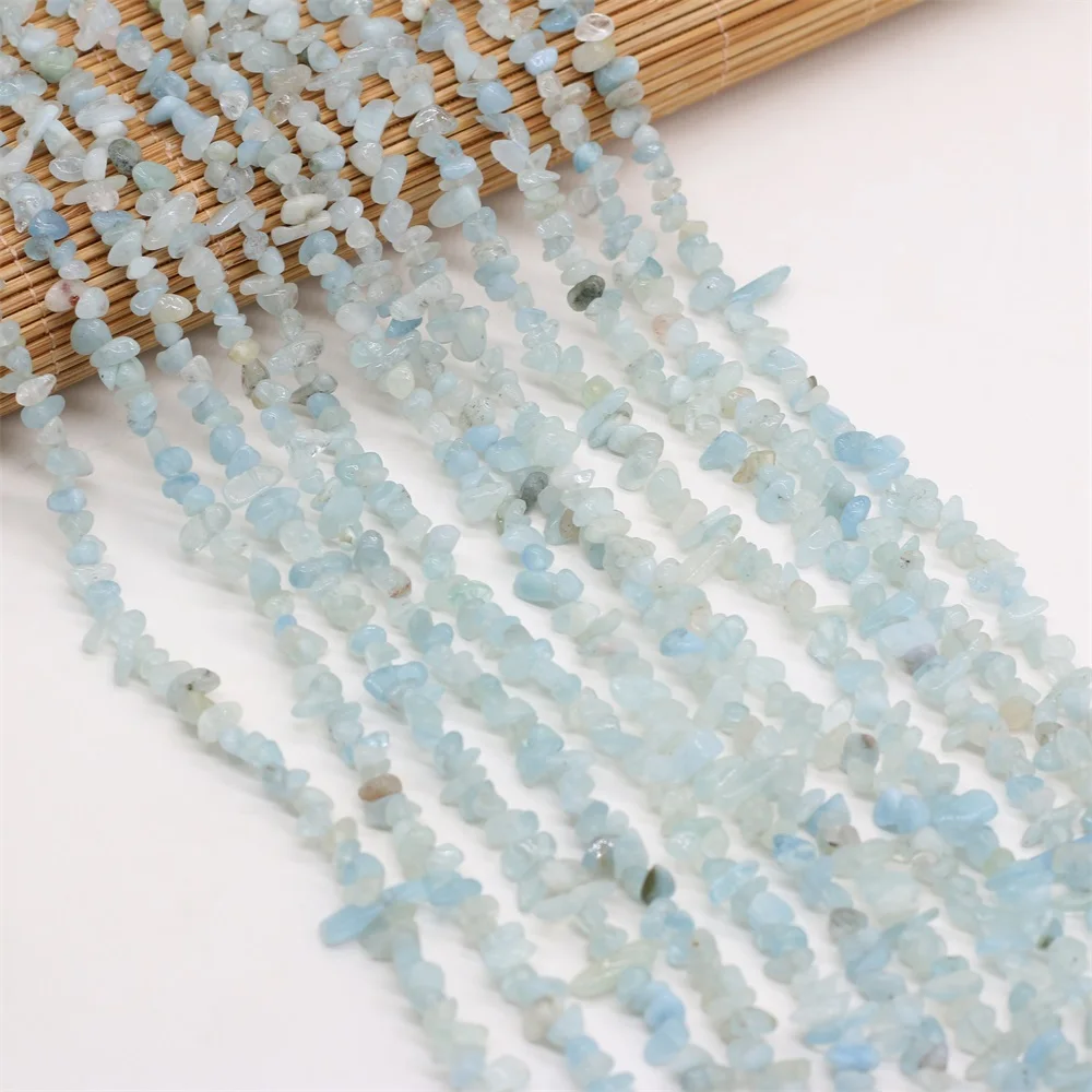 Natural Stone Beads Irregular Lapis Lazuli Fluorite Freeform Chip Gravel Bead for Jewelry Making Necklace Bracelet for Women