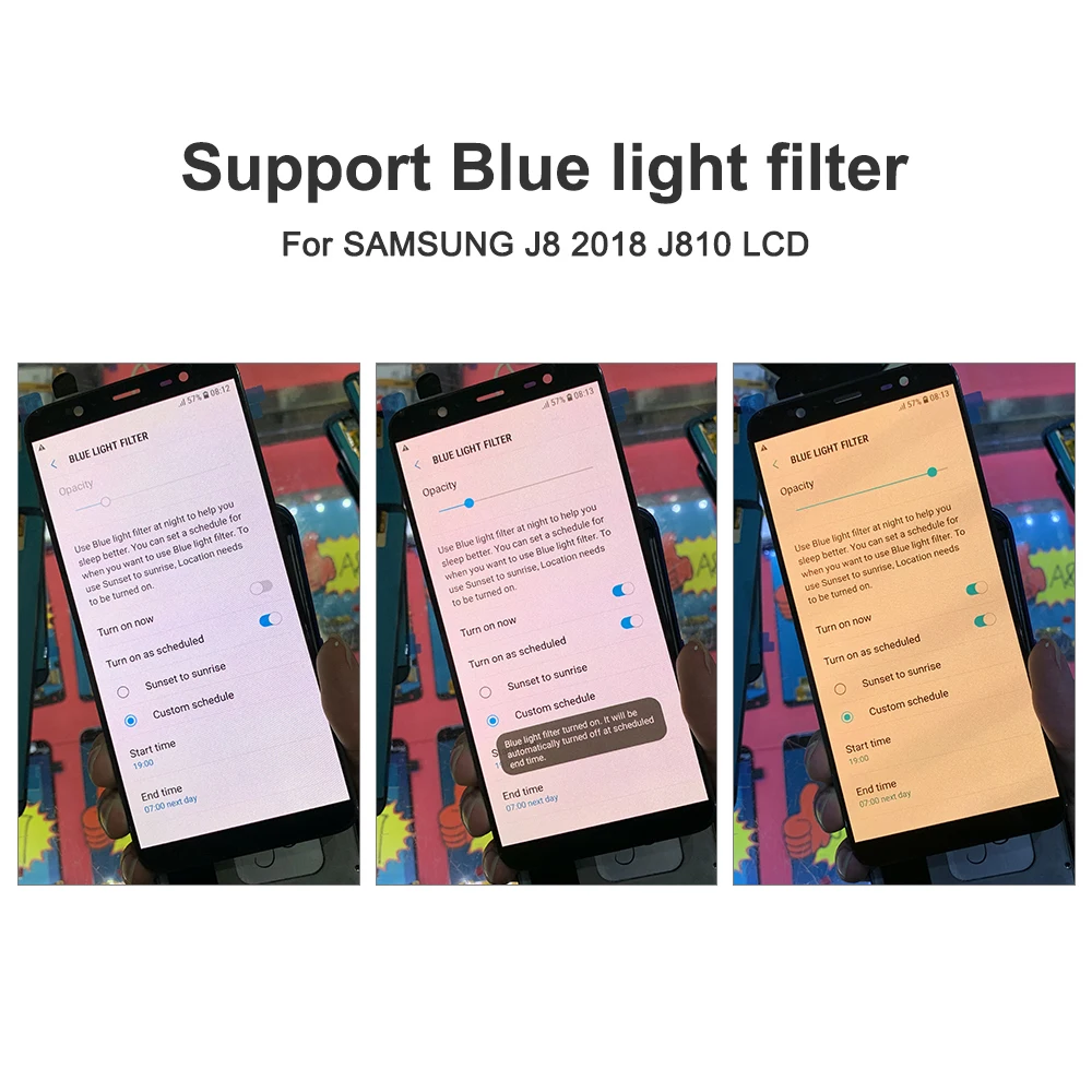 For AMOLED J8 LCD For Samsung J8 2018 J810 J810FN SM-J810 LCD Display Touch Screen Digitizer Assembly Replacement