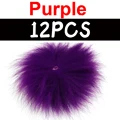 12 piezas moradas