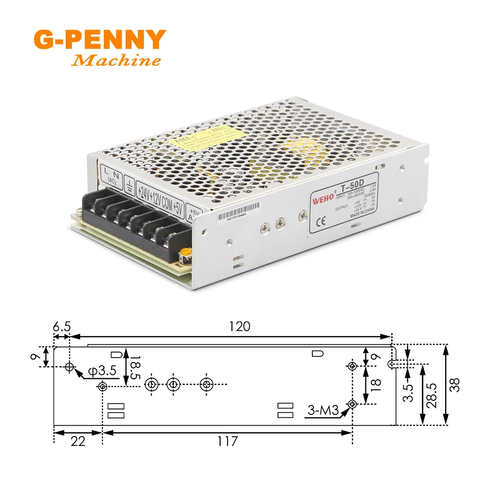 Three groups of output dc power supply T-50A/50B/50C/50D dc power supply switching