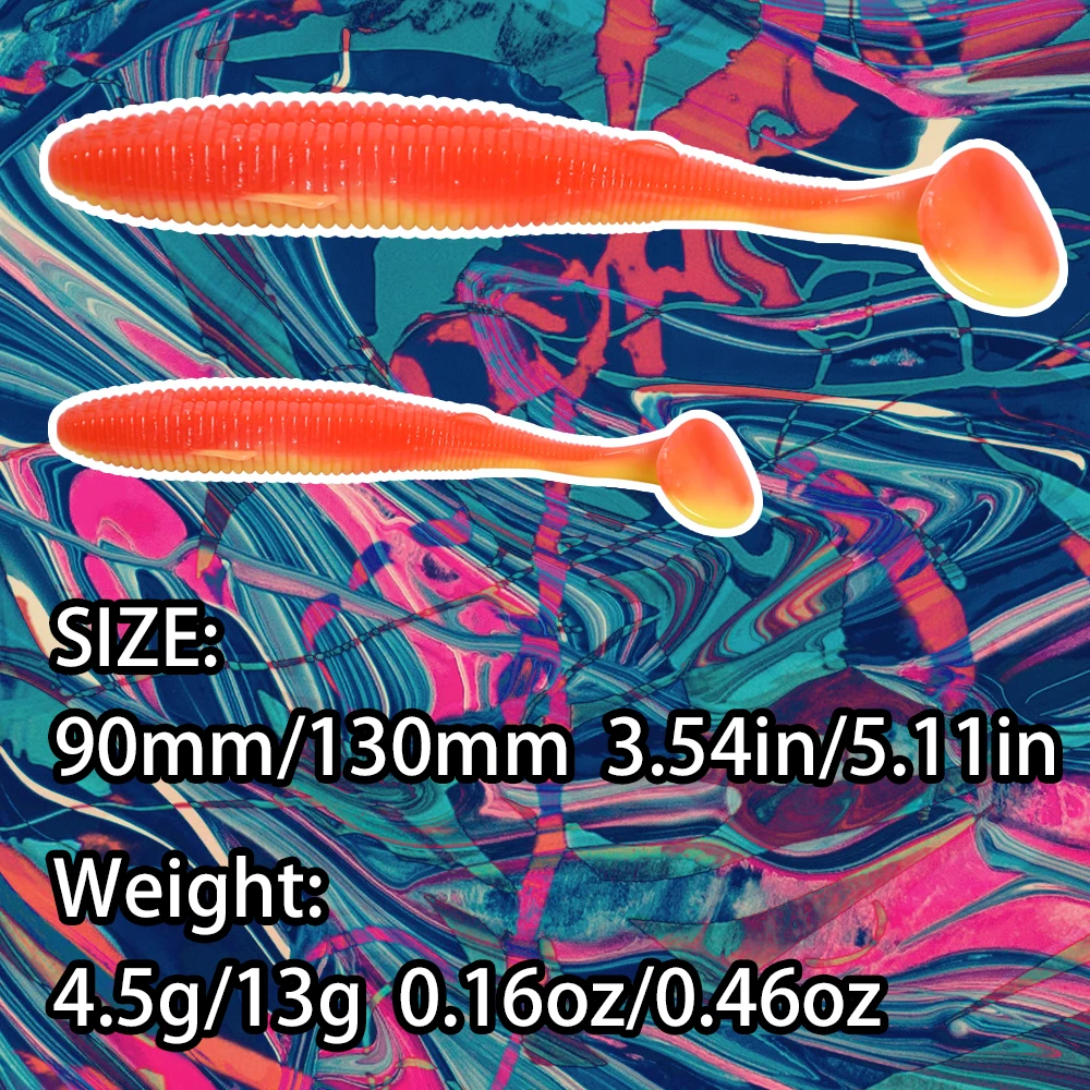 B&U 90/130mm Soft Fishing Lures Baits Swimbait Catfish Wobblers For Pike And Bass Super Soft Rubber Bait Softbaits