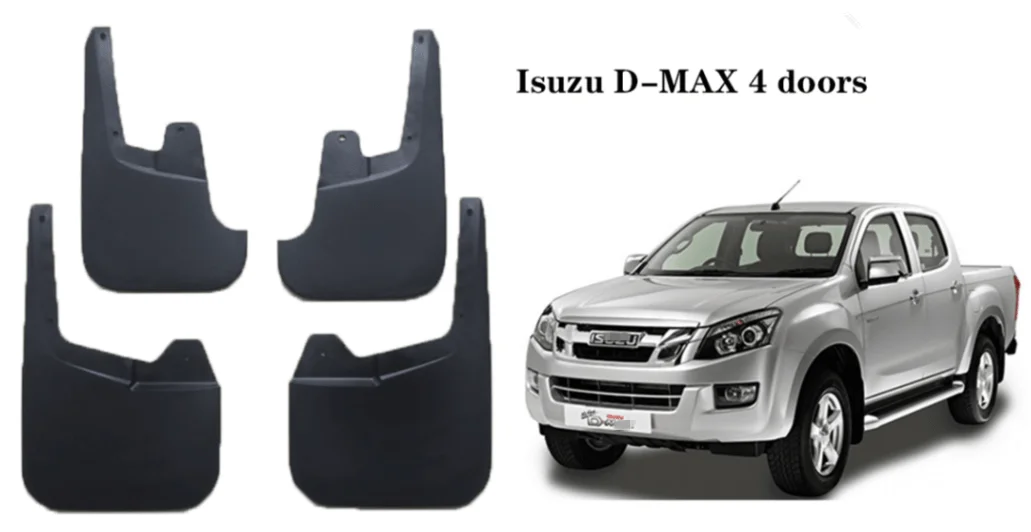 Front Rear Mudguards For Isuzu D-Max 2011 2015 2016 2017 2018 2019 RT50 RT85 Mud Flaps Splash Guards Fender Mudguards Mudflaps