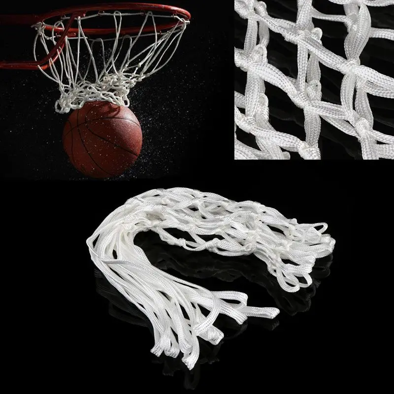 Deluxe Non Whip Replacement Basketball Net Durable Rugged Nylon Hoop Goal Rim Mesh