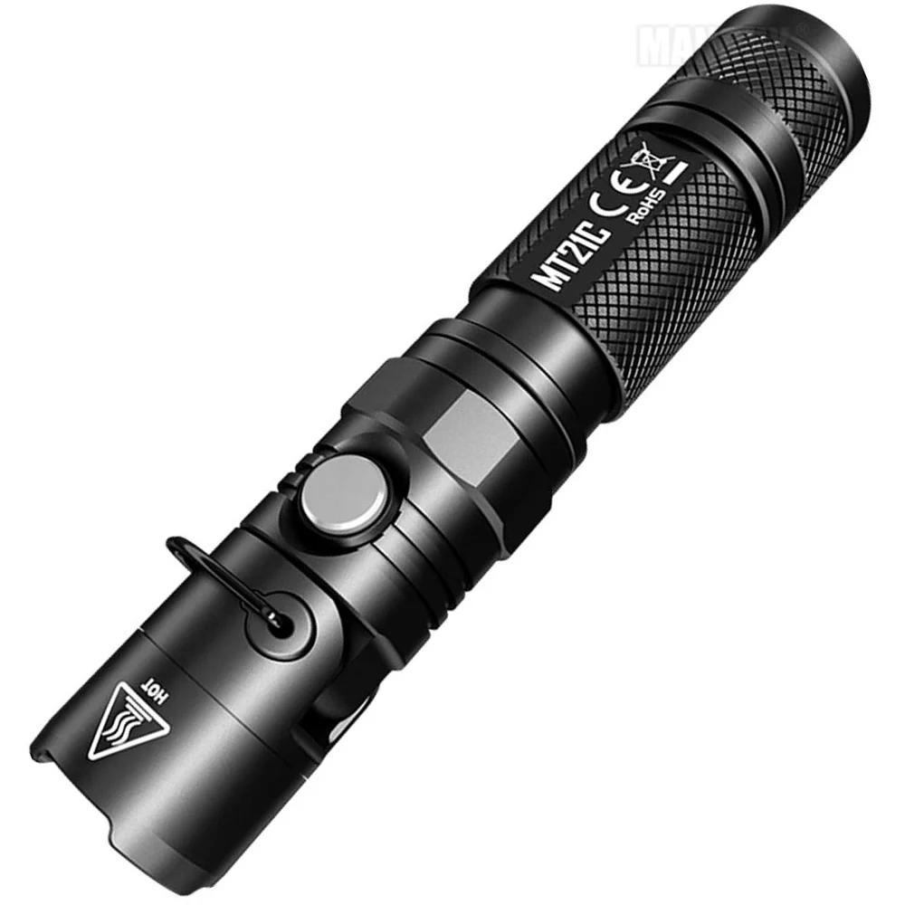 NITECORE MT21C Multi-functional 90Degree Adjustable Flashlight 1000LM Portable Diecast Torch Without 18650 Battery Authentic