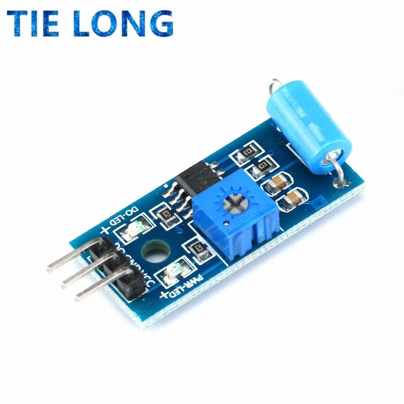 Normalmente Fechado Tipo Vibration Sensor Module, Alarme Sensor, Switch para Arduino, SW-420