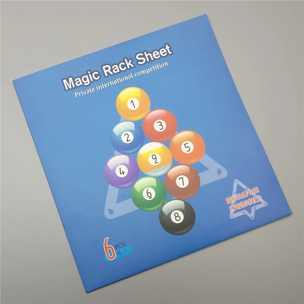 

Rack Sheet Billiard Pool Invisible Rack Sheet 6pcs Rack Triangle Cue Ball 8 Ball 9 Ball 10 Ball Combo Pack Billiards Accessories