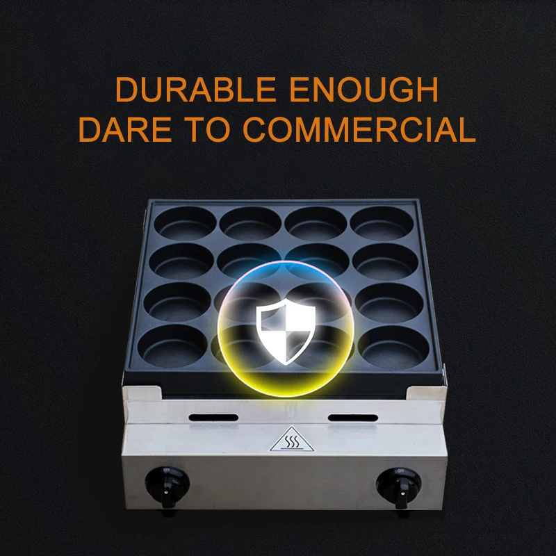 Hamburg Commercial 16 Hole Machine Gas Type Electronic Fire Egg Burger Burger Oven Burger Oven Bakery Restaurant