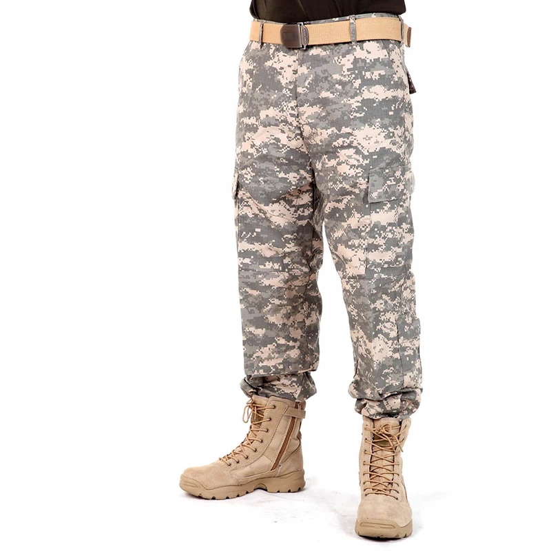 Men Camouflage Pants Hunting Hiking Cargo Pants  Outdoors Male Tactical Camo Climbing Camping Pants XS-XXL Plus Size