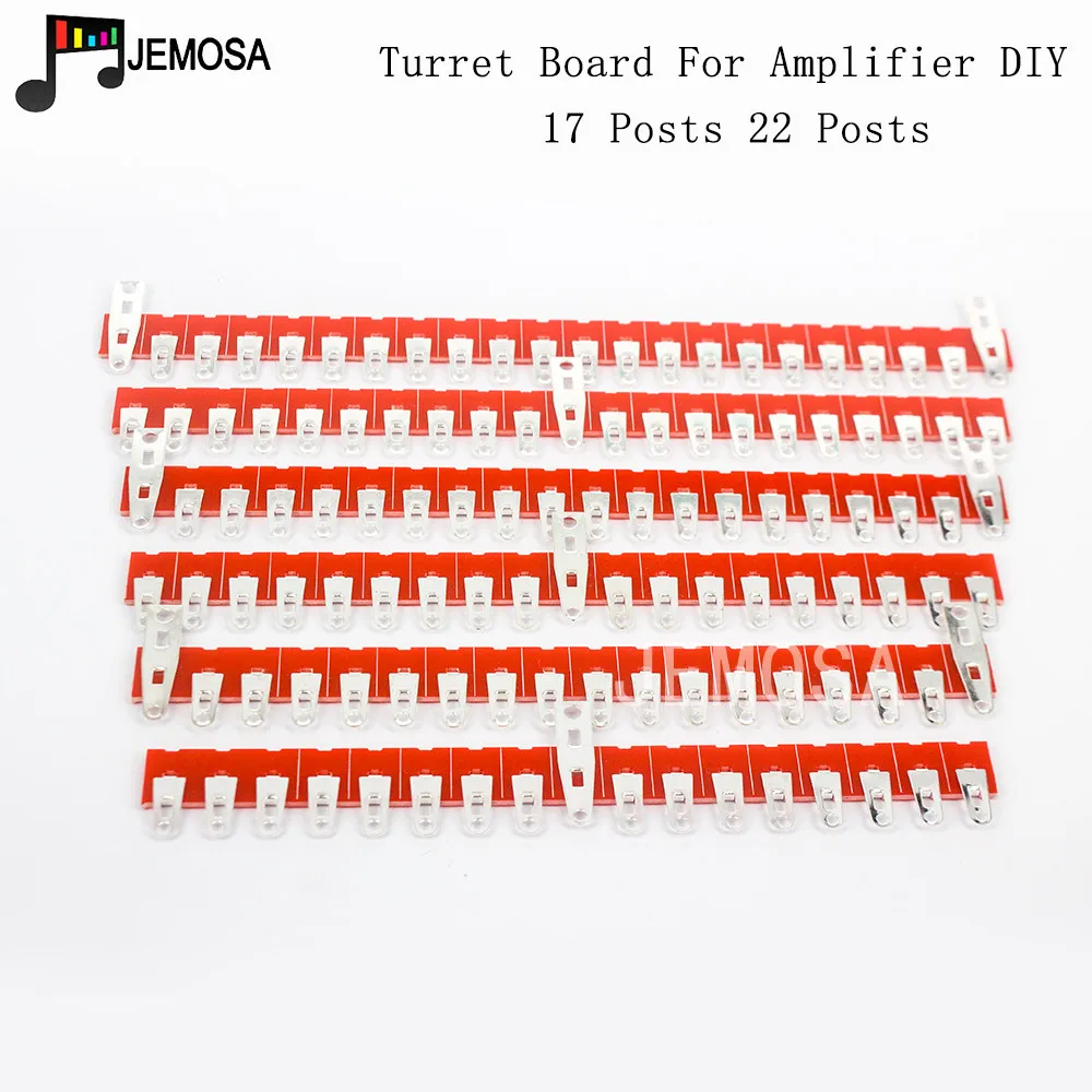 5PCS 17Post~22Post Turret Board Silver Plated DIY Project Audio Tag Strip Tag Board Terminal Lug Board For Tube Amplifier DIY