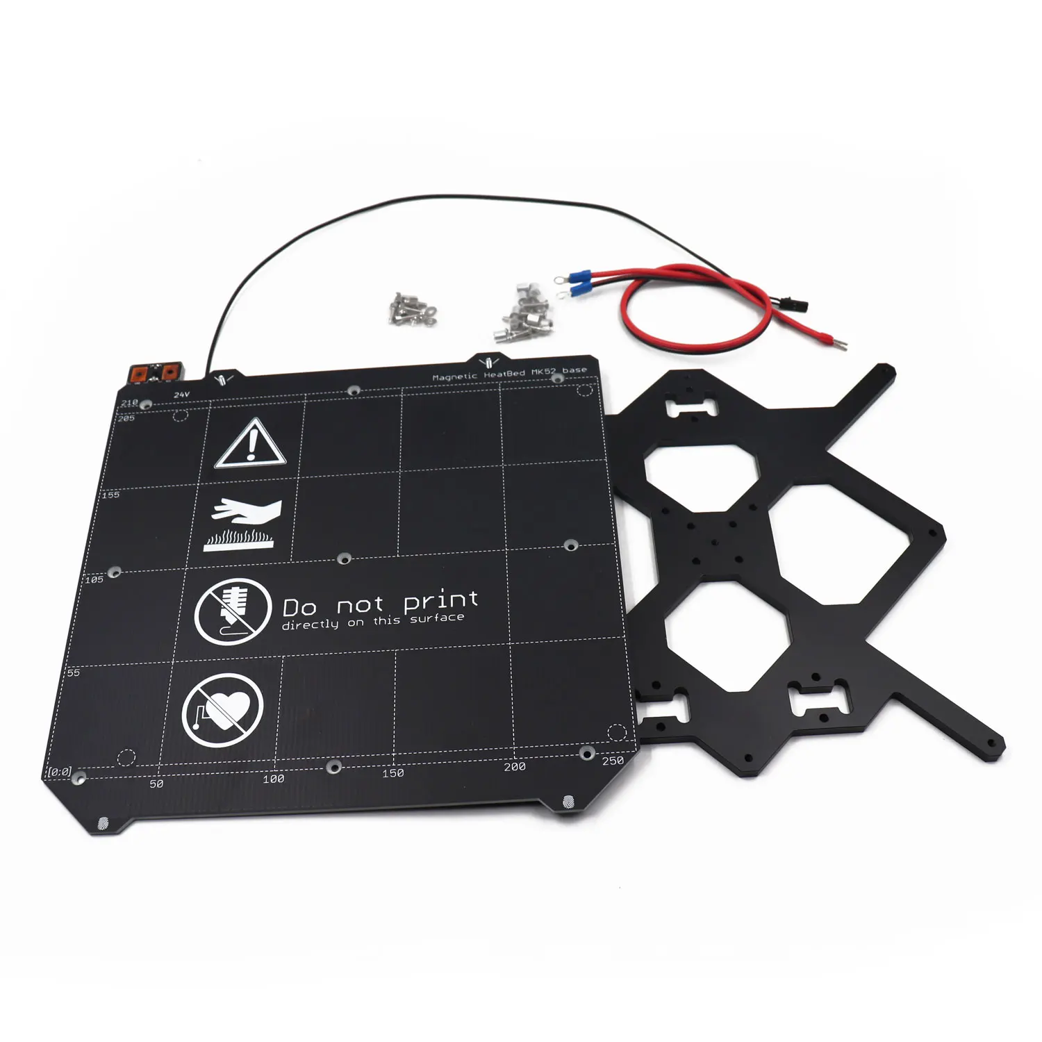 Voron Switchwire 3d Printer Heated Bed 24V MK3 Y Carriage and Powdered Textured PEI Sheet
