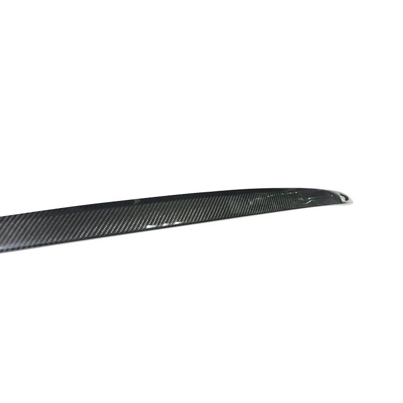 Glossy Black Waterproof Real Carbon Fiber Tail Rear Trunk Lid Cover Trim Rear Trunk Boot Tailgate Door Tail For Tesla Model S