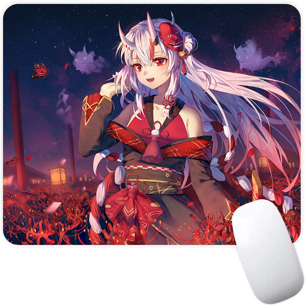 Kleine Gaming Muismat Computer Muismat PC Gamer Muis Mat Laptop Muismat Anime Hololive Muis Tapijt Toetsenbord Mat Bureau Pad