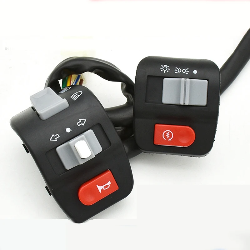 Handlebar Controller Switches for Yamaha Electric Bike Scooter Signal Electric Fog Light Horn ON-OFF Button Switch 1 Pair