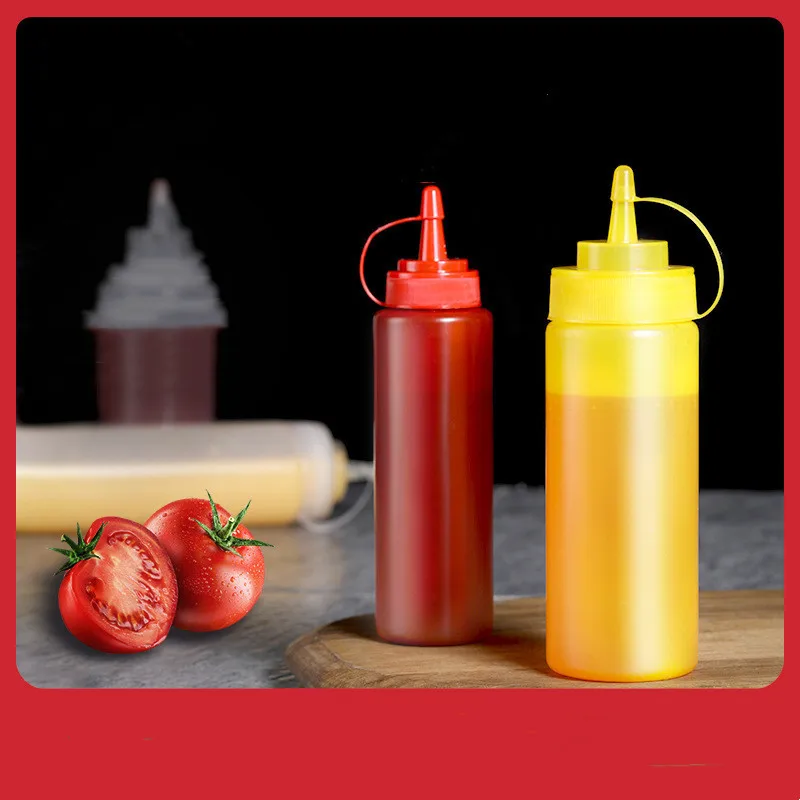 Tomato salad Plastic Salad Mustard Kitchen Accessories Dressing Squeeze Convenience Silicone Bottle Condiment kitchen utensils