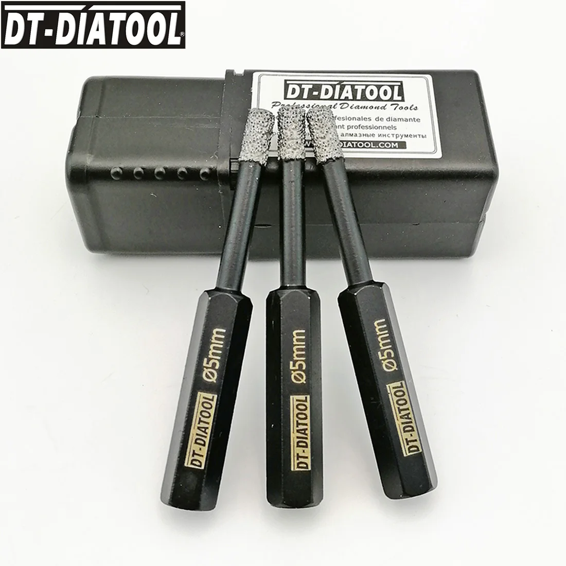 DT-DIATOOL 3pcs/pk Dry  Diamond Drill Core Bits Drilling Hole Saw With Hex Shank For Granite Marble Tile Ceramic Tools