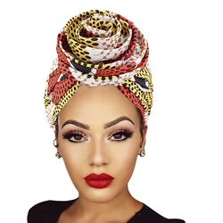 Satin Lined Woman Turban Cap Big Flower African Hat Floral Printed Headwrap Bonnet Muslim Headscarf Ladies Beanies