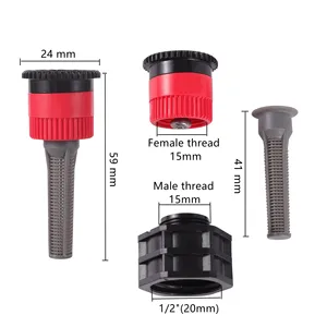 Substitution, funkelnde Düsen, Gartenpark, Farm, Gras, Rasen, Kulturbewässerungsinstrument, 0-360 Grad, 1PC 10 Hauptquadratverkauf für Garten - №2