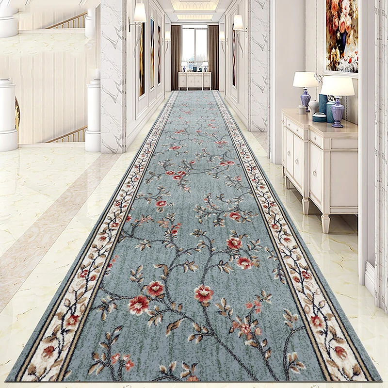 European Corridor Carpets And Rug Home Decor Long Hallway Wedding Mat Decor Balcony Aisle Blanket Entrance Door Customized Mat