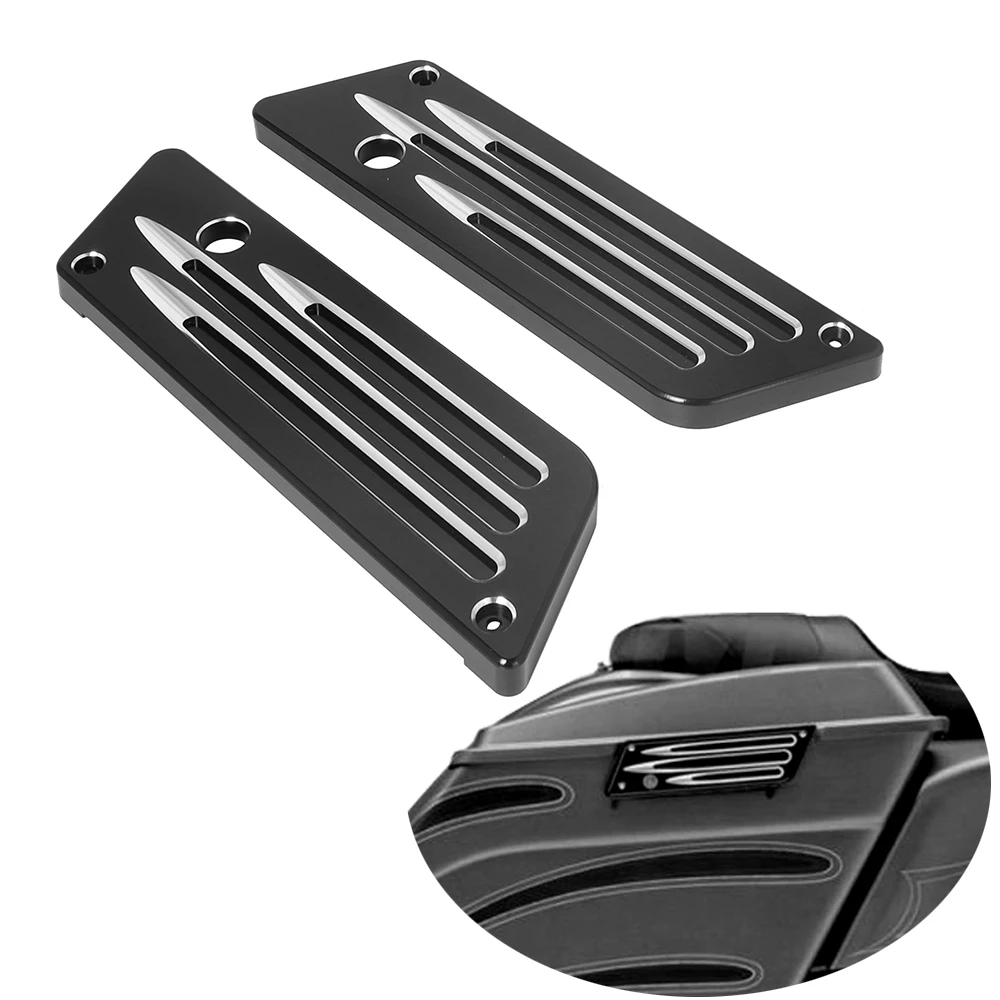 CNC Motorcycle Saddlebag Latch Cover For Harley Touring Electra Street Glide Road King FLH FLT FLHR FLTR FLHX FLHT 1993-2013