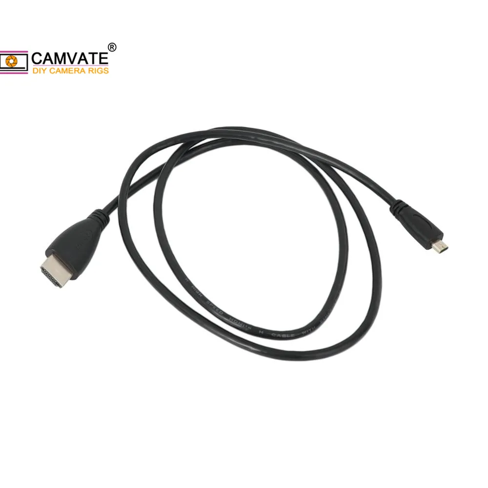 CAMVATE Mini (type C) /1.4V Micro HDTV To HDTV Cable (100mm Long)Male To Male Adapter For HDTV/Camera/ Projector/ Monitor/Tablet