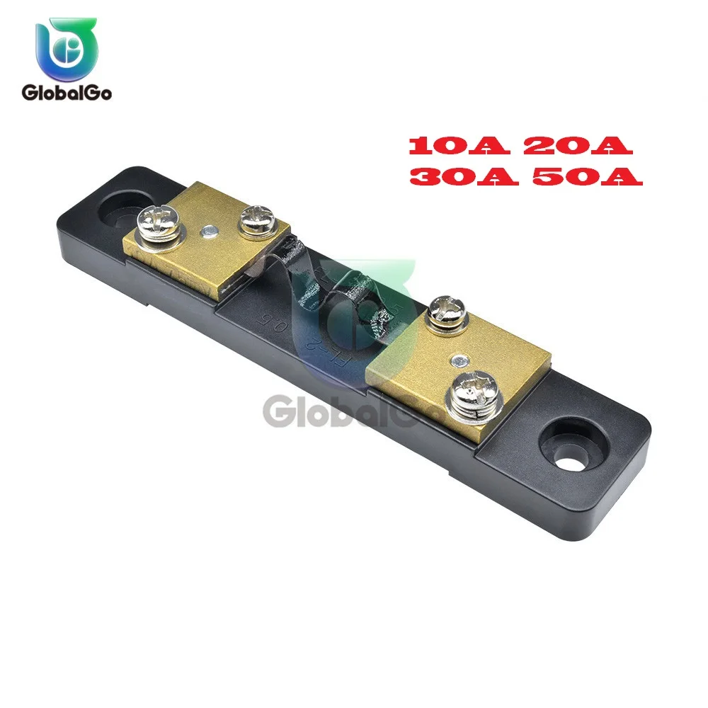 External Shunt 10A 20A 30A 50A 75mV Current Meter Shunt Resister for Digital Voltmeter Ammeter Wattmeter Meter