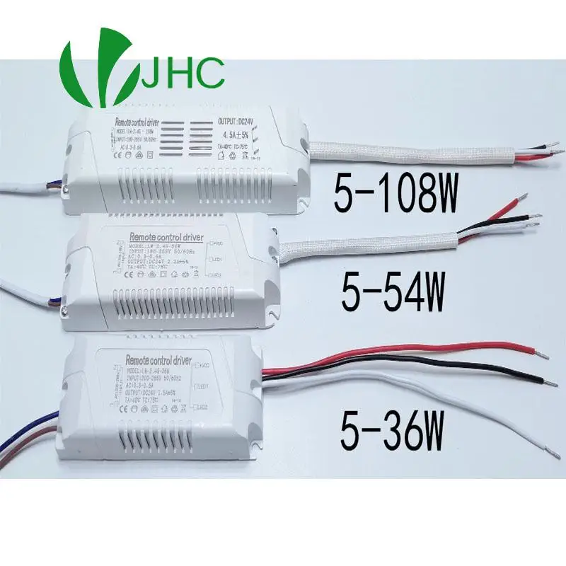 

2.4G remote control DC24V LED driver Power Supply Adapter,AC180V-265V,36W 54W 80W 108W 150W