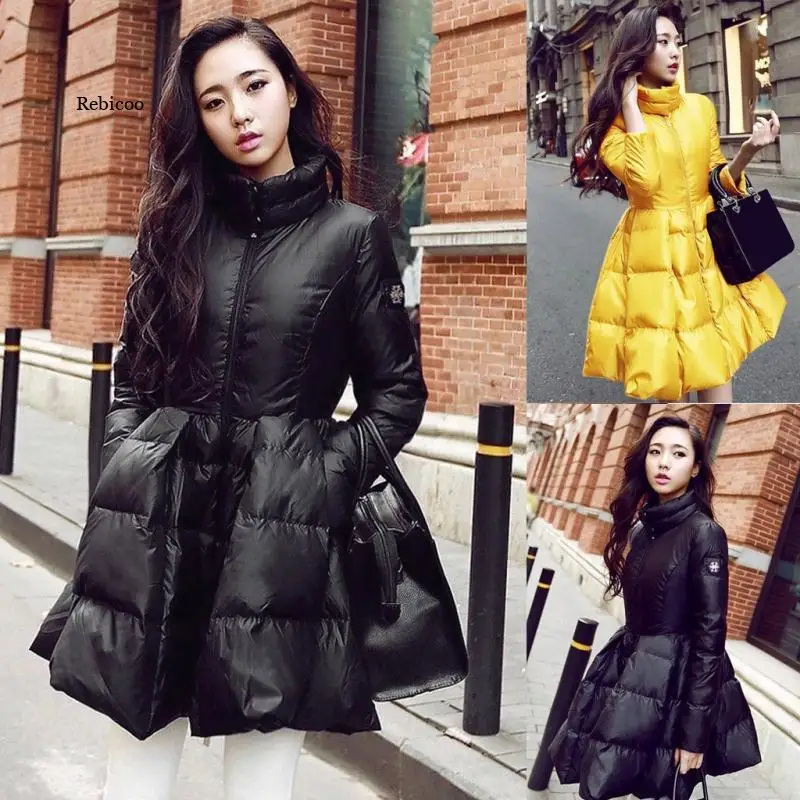 European 2021 New Europe Women\'s Winter Jacket Fashion White Duck Down Jacket Cloak Type Women Ultra Light Down Jacket