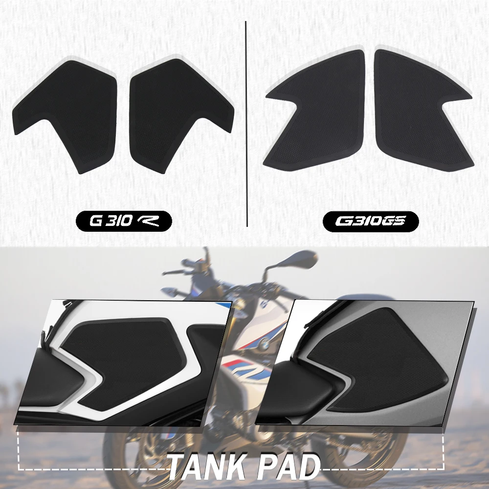 

New Side Fuel Tank Pads Protector Stickers Decal Gas Knee Grip Traction Pad Side Sticker For BMW G310GS G 310 GS G310R G 310 R