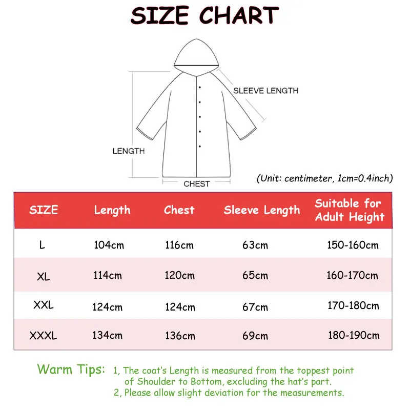 D2 Black Fashion Adult Waterproof Long Raincoat Women Men Rain coat Hooded For Outdoor Hiking Travel Fishing Climbing Thickened