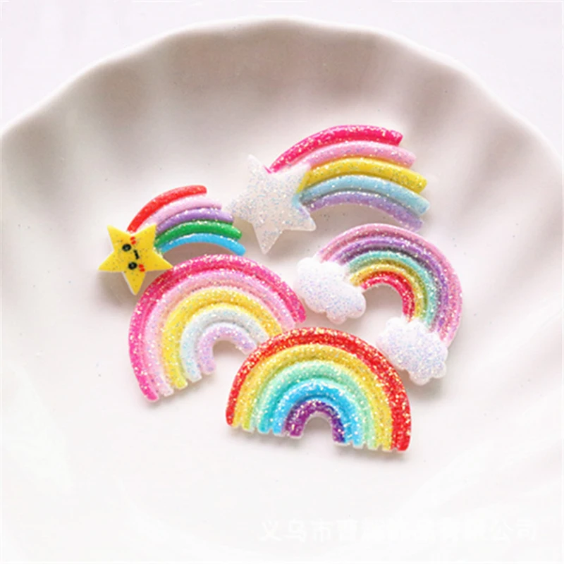 Boxi Slime Charms Resin Glitter Rainbow Additives Kit  Supplies Accessories DIY  Filler Decor for Fluffy Cloud Crunchy Slime