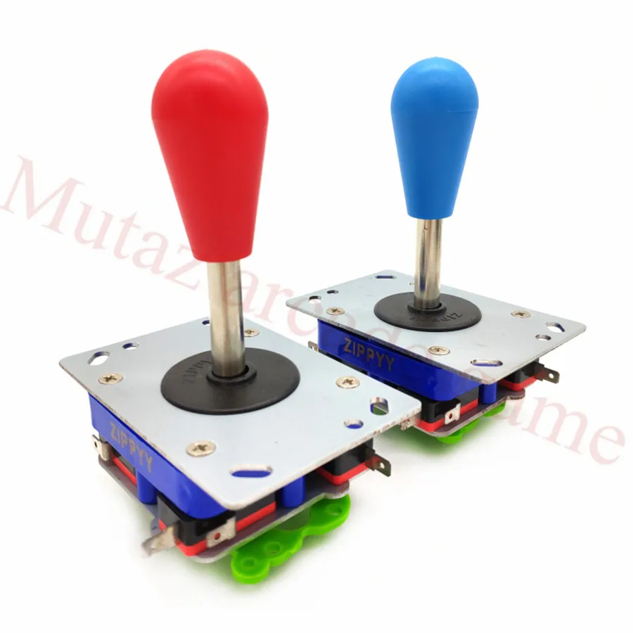 2Pcs 2/4/8 Way Adjustable Arcade zippyy Joystick PC Fighting Stick Parts for Video Game Arcade bat top 8 colors for selection