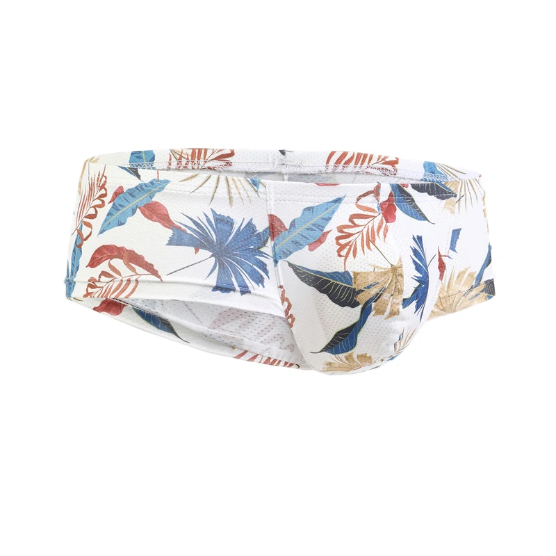 Sexy Men Underwear Men\'s Printed Briefs Fashion Sexy Low-waist Bikini Underpants Men Multicolor Breathable Tight Boxers