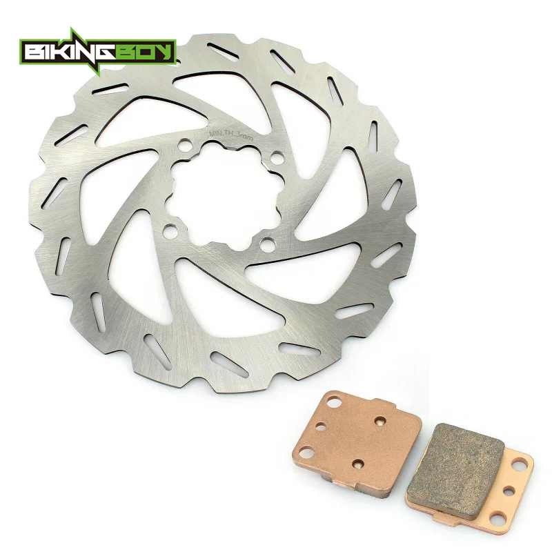 BIKINGBOY Raptor YFM 660 R 01 02 03 04 05 YFZ 350 Banshee 87-07 91 92 93 YFS 200 Blaster 03-06 Rear Brake Disc Disk Rotor + Pads