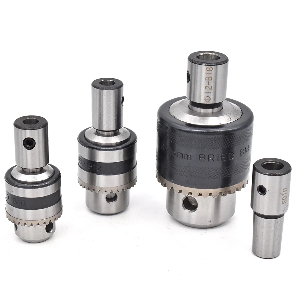 1set collet chuck B10 B12 B16 B18 drill chuck +inner hole 5MM 6MM 7MM 8mm 9mm 10mm 11mm 12mm 14mm  arbor adapter motor shaft