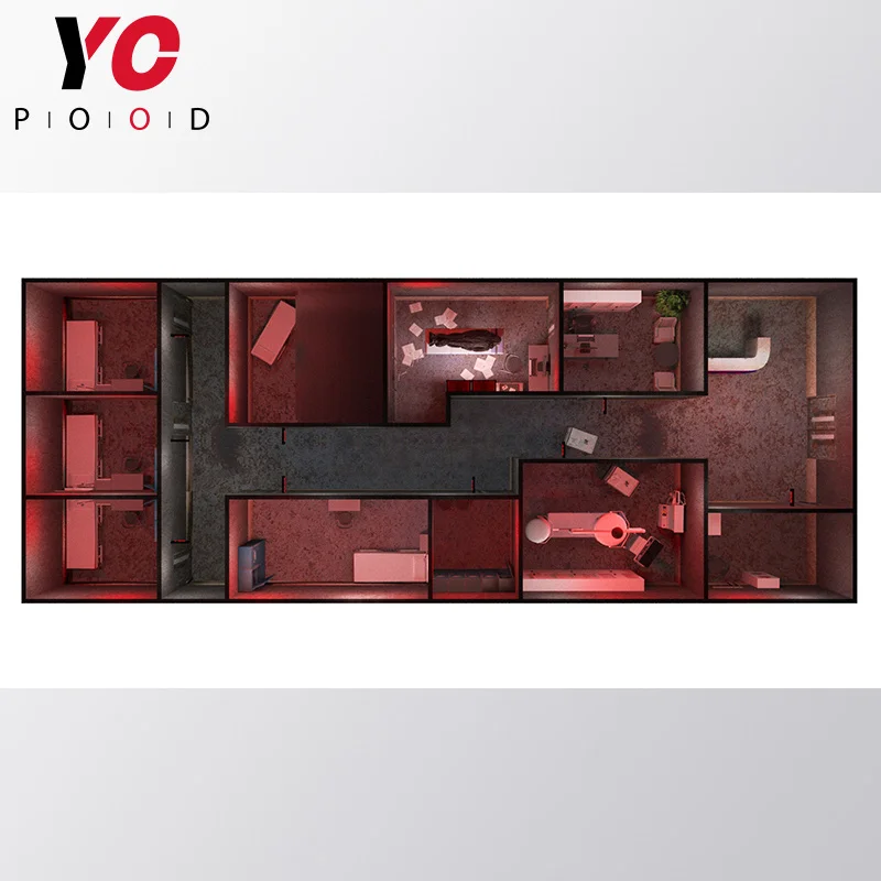 Escape game theme the living dead room escape scenario horror hospital story escape room design YOPOOD escape prop supplier