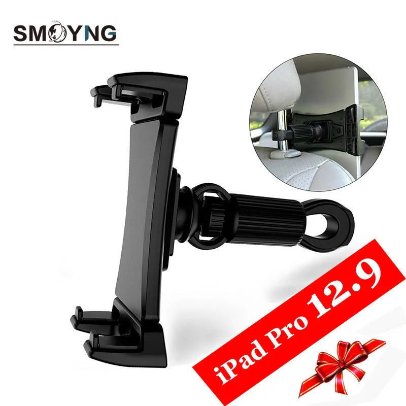 SMOYNG Tablet Car Holder For iPad Pro 12.9 Adjustable Car Headrest Stand Back Seat Bracket Mount For 4.7-13 inch Mobile Phone PC