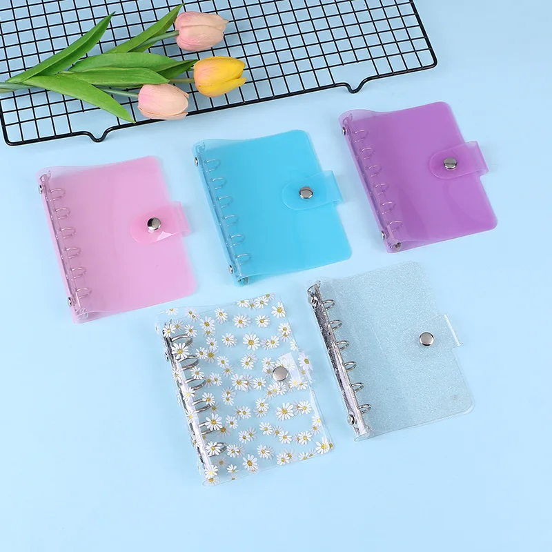 A7/A6/A5 Rose Goldene Lila Blau Glittery Bling Binder Notebook Abdeckung Tagebuch Agenda Planer Papier Abdeckung Schule schreibwaren