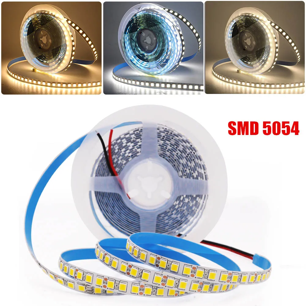 DC12V 5054 2835 Led Strip 120Leds/m 240Leds/m Waterproof Flexible LED Ribbon Tape Light Strip Natural 4000K Warm White 3000K 5m