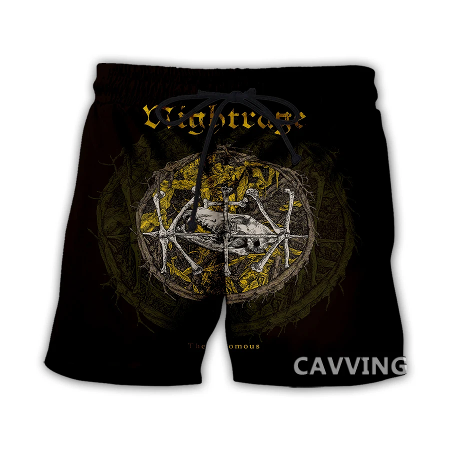 CAVVING 3D Printed   Nightrage-Band  Summer Beach Shorts Streetwear Quick Dry Casual Shorts Sweat Shorts for Women/men