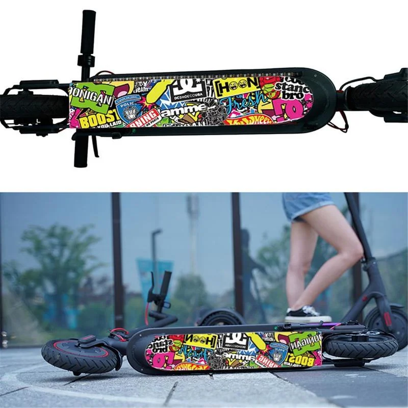 Colorful Bottom Battery Cover For Ninebot Max G30 Electric Scooter Anti-collision Non-slip Plate Guard Chassis Stainless Armor